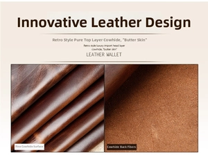 Macro detail of dark brown retro cowhide leather showing fine texture and fiber structure