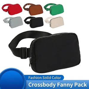 Versatile nylon sports belt bag in multiple colors with adjustable strap and buckle