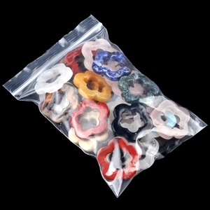 30mm hollow plum blossom natural crystal pendants in mixed colors for DIY jewelry making
