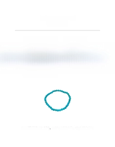Detailed specs of the 18cm synthetic turquoise beaded bracelet weighing 7.9g