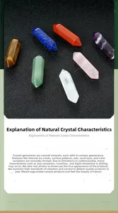 Polished hexagonal natural crystal prisms in diverse gemstones on black background