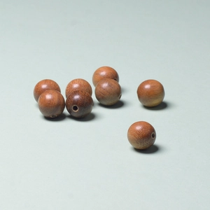 Natural brown sandalwood beads 8mm with wood grain texture for DIY jewelry making