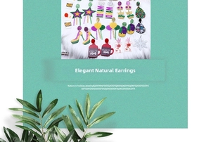 Creative acrylic earrings with festive star and colorful balloon patterns in glitter finish