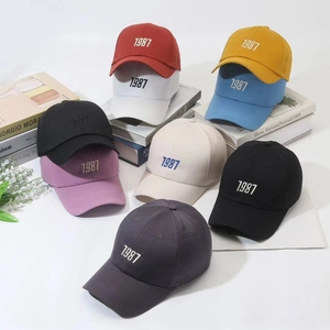 Classic 1987 embroidery baseball caps in multiple colors for casual outdoor wear