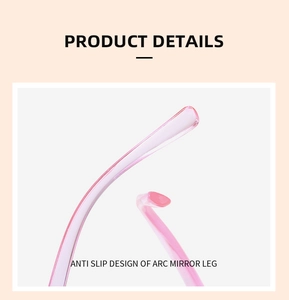 Detail of anti-slip curved temple legs on transparent pink flower sunglasses for girls