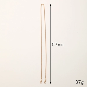 57cm gold metal chain strap with lobster clasps for mobile cases and shoulder bags