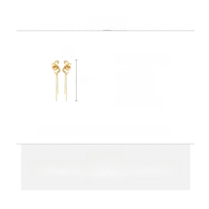 Spécifications des boucles d'oreilles fleur dorée en alliage et cuivre avec dimensions