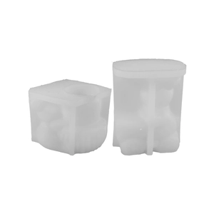 DIY Easter bunny candle cup resin silicone mold set for handmade crafts and ornaments