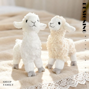 Cute Sheep Alpaca Plush Toy Soft Stuffed Animal Doll PP Cotton Comfort Toy Birthday Gift Home Decor For Kids Kawaii