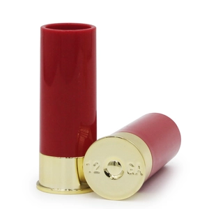 1.5oz red shotgun shell shot glasses for tequila with 12 gauge brass base