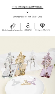 Creative mini clothes hanger earring display stand made of premium acrylic material