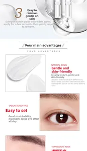 Detailed texture of gentle double eyelid styling cream with easy application on eye lid