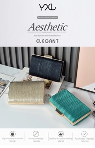 Close-up of pleated satin texture and gold metallic frame on luxury clutch bags