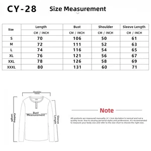Tableau des tailles détaillé pour cardigan homme avec mesures de longueur, buste et manches
