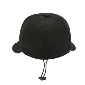 Cappello da sole nero a asciugatura rapida per donna con cordino elastico regolabile