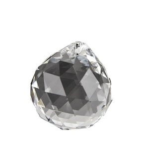 Clear faceted crystal tear drop prism for chandelier lighting and bead curtain hanging