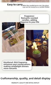 Classic colorful taper candles in various shades for elegant wedding and dinner table decor