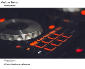 Close-up of backlit performance pads and functional buttons on a black DJ controller