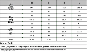 Detailed size chart for slim fit blazer and trousers set with measurements in cm