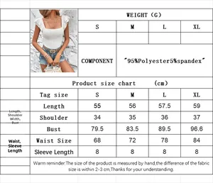 Detaillierte Größentabelle für das geraffte T-Shirt mit Maßen für S bis XL Größen