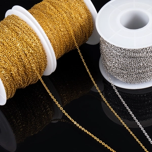 Stainless Steel Sunflower Chain Gold Plated DIY Jewelry Making Accessories For Necklace Bracelet Handmade Fashion Chains