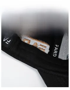 Detail of baseball cap interior showing wide moisture-wicking sweatband and FARD embroidery