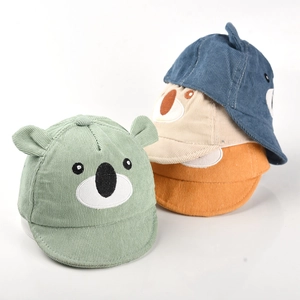 Lot de casquettes de baseball en velours côtelé pour enfants avec motifs de koala