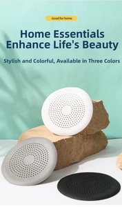 Copri scarico in silicone nei colori bianco, grigio e nero su base in pietra