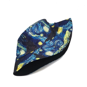 Wendbarer Fischerhut mit Van Gogh Sternennacht-Ölgemälde-Print für Damen und Herren