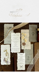 Macro shot of vintage scrapbooking paper with poetry text and floral background elements