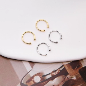 Minimalist 925 Sterling Silver Ear Cuffs For Women Non Pierced C Shaped Clip On Auricle Earrings High Polish Jewelry Gift