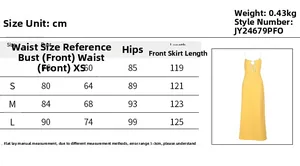 Guide des tailles pour robe en maille incluant mesures poitrine, taille et hanches