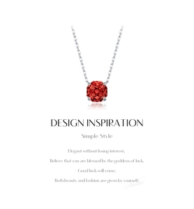 Detail of s925 silver necklace featuring an octagon cut red garnet pendant on an O-chain