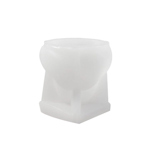 Macro shot of flexible 3D little duck silicone mold for DIY candle and gypsum making