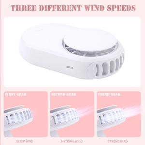 Portable USB lash dryer fan with three-speed settings for eyelash extension application