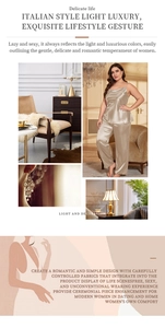 Detail of luxury champagne gold satin pajamas set featuring lace straps and wide leg pants