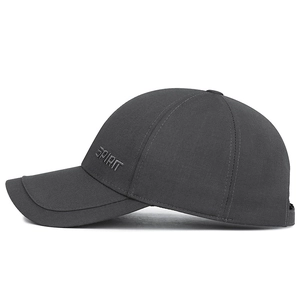 Casquette de baseball grise foncée avec broderie SPIRIT 3D et tissu en sergé durable