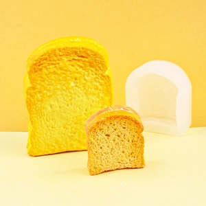 Siliconen vorm voor toastbroodcake en chocoladevormen met realistische texturen