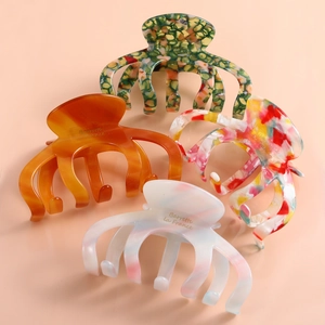 Acetate Hair Claw Clips Large Shark Clip Non Slip French Style Minimalist For Women Hair Accessories