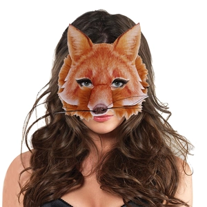 Masque de renard réaliste pour fête d'Halloween et événements de cosplay mascarade