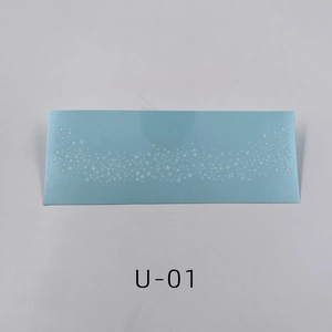 Detail view of waterproof freckle tattoo sticker with blue gradient star pattern