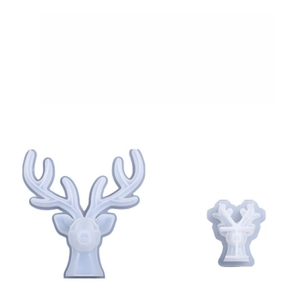 DIY translucent silicone moose head molds for Christmas antlers resin crafts