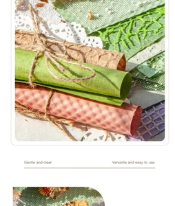 Detailed view of vintage textured scrapbooking paper with lace fabrics and twine