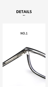 Close-up of durable metal hinge and CE certified size parameters on transparent grey frame