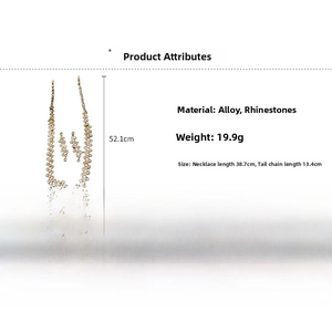 Detailed specs of luxury square geometric jewelry set with rhinestones and alloy necklace