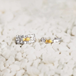 S925 Sterling Silver Little Fish Open Adjustable Ring For Women Minimalist Fashion Animal Two-Tone Gold Silver Finger Ring Jewelry Gift