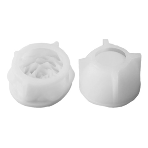 Peony rose floral silicone mold for DIY candle soap jewelry storage box and resin crafts