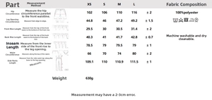 Tableau des tailles détaillé pour ensemble tailleur femme avec mesures précises en cm