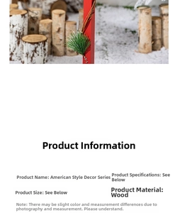 Detail of wooden Christmas ornament featuring red frame and realistic pine needles decor
