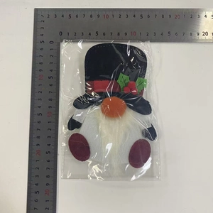 Christmas gnome decoration measuring 16cm in height with red hat and white beard detail